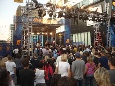 Canadian band The Trews performed at the event.