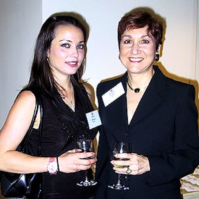 Alison Raleigh of Playboy and Ronni Faust, vice president of communications for the Magazine Publishers of America, organized a networking event for the media press and magazine PR people.