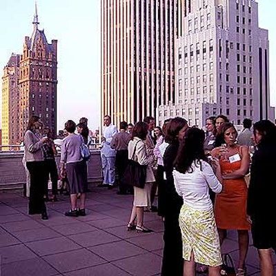 The north side of the deck overlooks Fifth Avenue and Central Park.