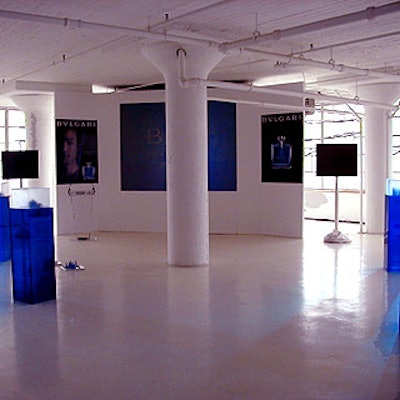 New City Video and Staging created the set for Bulgari's fragrance launch at the Peter White Studio.