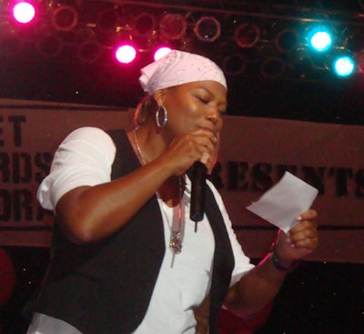 Queen Latifah was the evening's emcee.