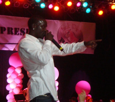 Akon was among the night's performers.