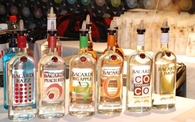 Each of the eight bars featured a specialty drink from the 1950s such as the Tom Collins and Seabreeze, courtesy of Bacardi.