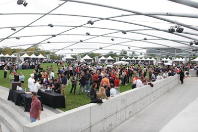 The two-day Chicago Gourmet festival took over Millennium Park with more than 200 tents offering food and wine tastings.