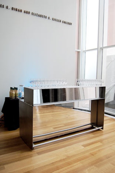 Aluminum mirrored bar, $600 per unit, from Greenroom in New York