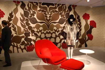 The installation of Knoll textiles designed by Proenza Schouler remains on display at the International Art and Design Fair through October 8.