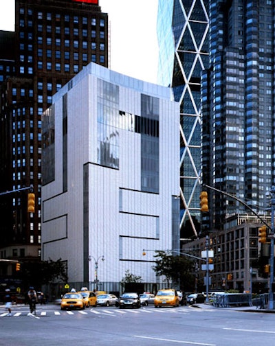 Built around an existing building, the new home of the Museum of Arts and Design sits on the south side of Columbus Circle, overlooking Central Park.