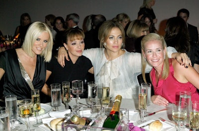Jenny McCarthy, Leah Remini, and Jennifer Lopez sat with host Chelsea Handler.