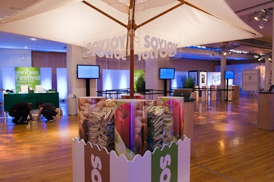 The festival's headquarters, designed and produced by EventQuest, were lovely and heavy on sponsorship. But where was the magazine?