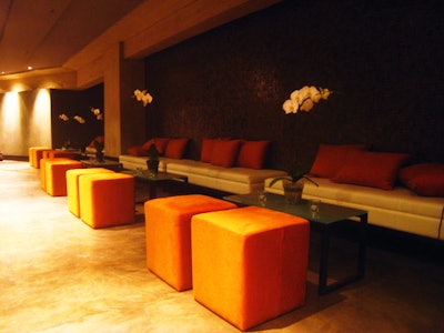Ample lounge seating fills the space.