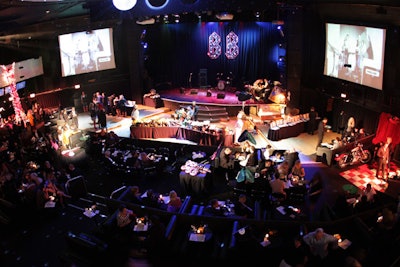 For Beggars' Banquet, Park West was transformed into a rock-themed venue complete with a private groupie lounge.