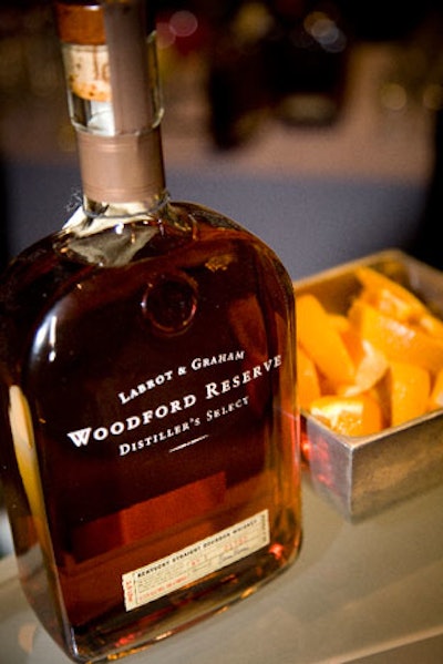 A Woodford Reserve bar was meant to evoke the luxury lifestyle of Esquire's target readers.