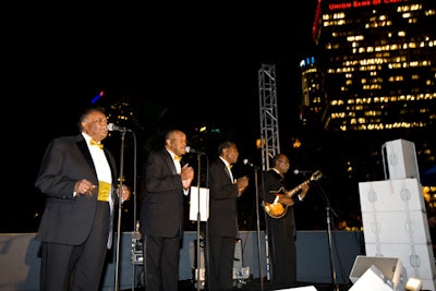 The Ink Spots, who composed original music for the video game, performed.