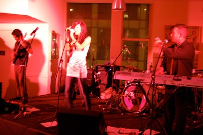 During the after-party on Macy's seventh floor, local cover band Rock Candy performed pop hits such as Kelly Clarkson's 'Walk Away.'