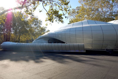 Inside the fiberglass-reinforced plastic, aluminum, and steel container are 20 works of art commissioned by Chanel.