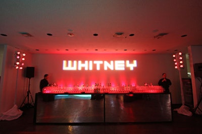 Mirrored bars served up the evening's signature fruity and chocolate martinis throughout the night, though Champagne seemed to be the quaff of choice.
