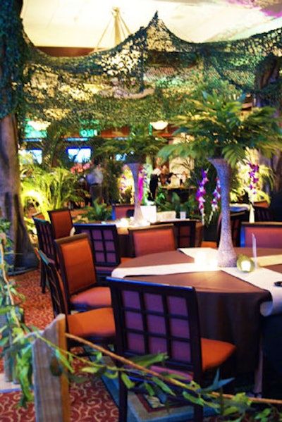 Grand Events of Florida transformed TPepin's Hospitality Centre into a rain forest for the Make-a-Wish Foundation's fund-raiser tasting event.