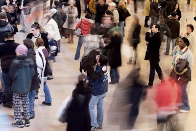 In January 2008 participants froze in place in Grand Central Terminal for five minutes.