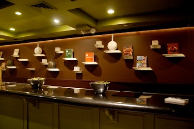 The Supper Club also makes use of the bar area, which is used for book signings and also displays pieces from sponsor Lladró.