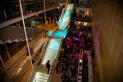 Guests mingled in the Isadore and Rosalie Sharp City Room prior to the show.