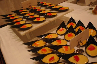 1 Bleu restaurant served spoonfuls of crema Catalana, among other desserts.