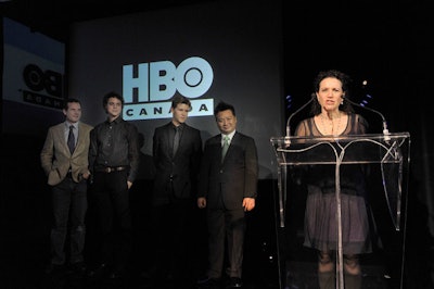 Five actors from HBO programs—Susie Essman, Bill Paxton, Douglas Smith, Ryan Kwanten, and Rex Lee—attended the launch party.