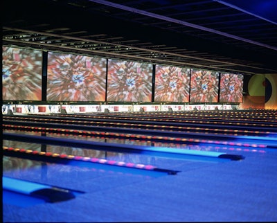 Located in River North, 10Pin Bowling Lounge features 24 lanes.