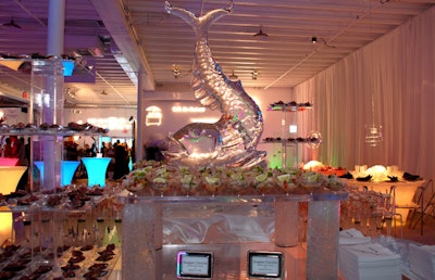 A Joy Wallace Catering, Production, and Design Team served a variety of seafood and ceviches.