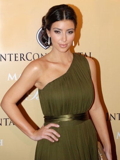 Kim Kardashian hosted the live auction following dinner.