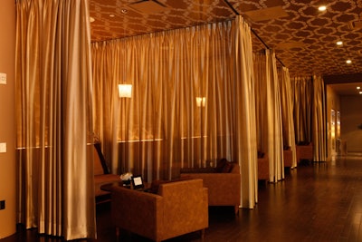 The V.I.P. section offers private cabanas.