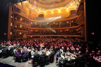 Guests who shelled out the money for tables on the main floor were treated to a menu designed by chef Marcus Samuelsson.