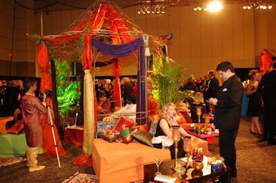 Musicians played inside tents set up throughout the venue.