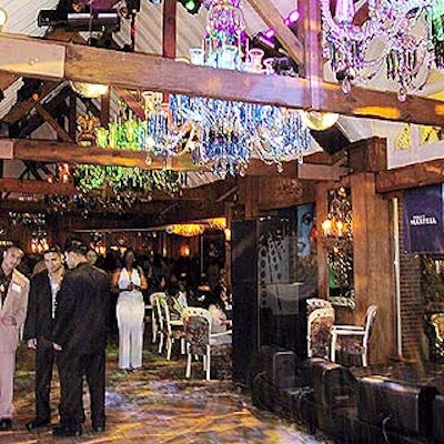 Tavern on the Green washed the event space in colorful blue, green and purple lights.