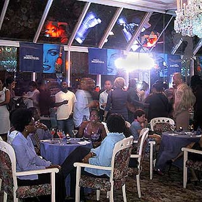 The Terrace Room at Tavern on the Green glowed with shimmering blue, green and purple lights.