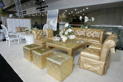 Signature Events created a comfortable and inviting lounge area near registration.