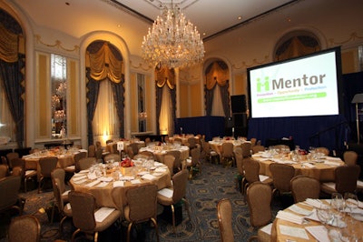 The Empire Room held the 250 guests for a dinner, awards, live auction, and performances by Mario and Terrance Howard.