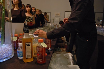 The night before the gala, the Mentor Foundation flew in mixologists from Sweden to serve drinks at the pre-gala cocktail reception for younger benefactors who couldn't make it to the black-tie affair.