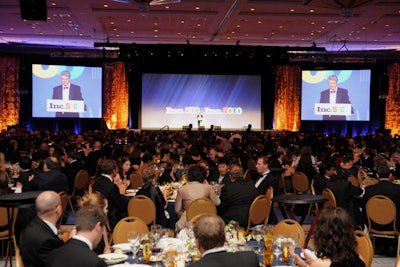 The Texas State Society Black Tie & Boots ball has booked the new Gaylord National Resort for the night before inauguration. Gaylord hosted Inc. magazine's awards and conference (pictured) in September.