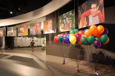 Images of children at camp filled the reception area where guests could purchase a balloon—and raffle ticket—for a chance to win prizes like $25,000 in cash.