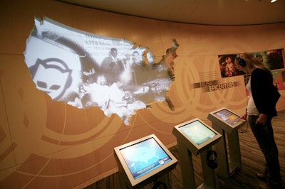 Guests can tour exhibits during private events.