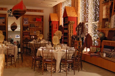 Trevor Wilkinson of Trevor Kitchen created the menu for a rustic dinner at Roots Canada.