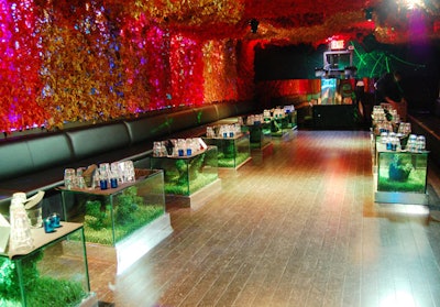 Greenhouse sits on the corner of Varick and Vandam Streets and features a leafy green look.