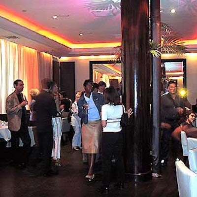 The event was held in one of Eugene's private rooms, which offered cushy white banquette seating and sleek black surroundings.