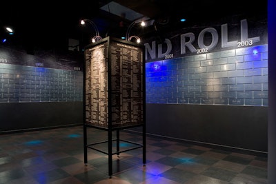 Near the lobby of the museum is the Hall of Fame room, which displays the names and signatures of artists who have been inducted into the Hall of Fame. This space can be used for cocktail receptions during buyouts of the facility.