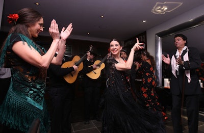 A Flamenco-inspired troupe entertained.