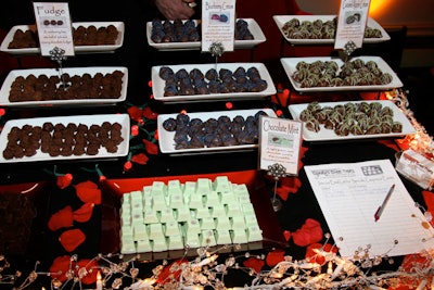 Offerings from Cyndy's Sweet Treats included caramel-apple-cream truffles.