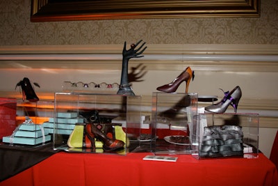 Chocolatine's table featured chocolate shoes and handbags.