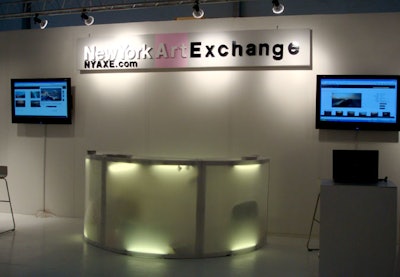 The New York Art Exchange launched its new Web site at the Bridge Art Fair on Tuesday.