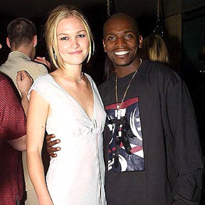 O stars Julia Stiles and Mekhi Phifer posed together at the after-party at the Park following the 52nd Street Project benefit screening of the film at the United Artists Union Square theater. (Photo by Patrick McMullan)