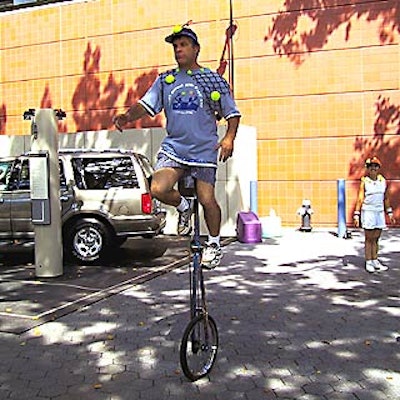 A juggling unicyclist from Always Entertaining also performed.
